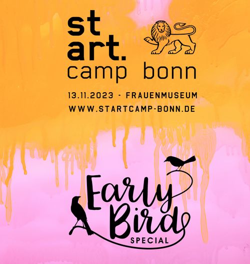 stARTcamp bonn
13.11.2023 Frauenmuseum
www.startcamp-bonn.de