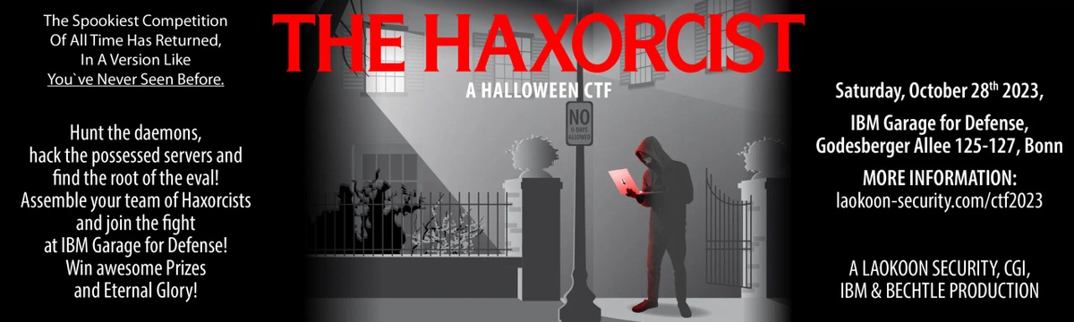 The Haxorcist. A Halloween CTF