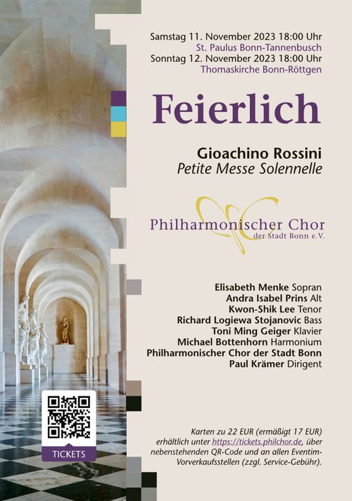 Konzert des Philharmonischen Chors Bonn: Rossinis "Petite Messe Solennelle"
