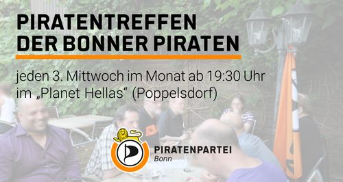 Piratentreff der Bonner Piratenpartei