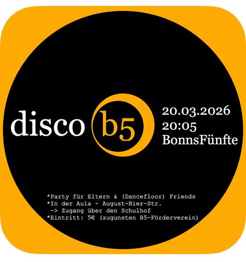 disco b5 - bonnsfünfte tanzt in den Frühling!