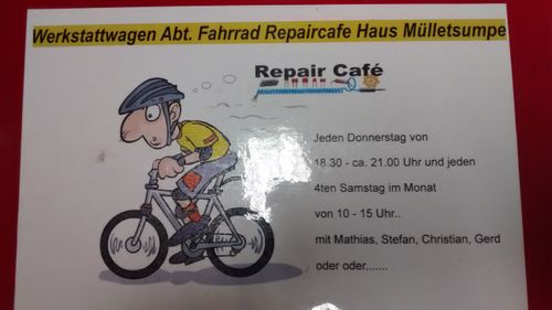 Radschrauben und andere Basteleien im Repair Cafe MVA Bonn