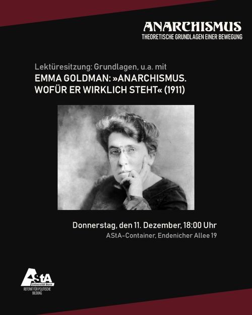 Politisches Lesecafé: Grundlagen des Anarchismus