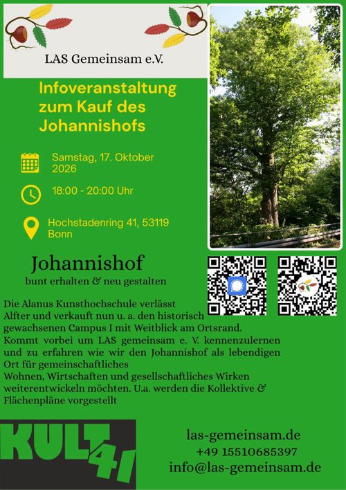 https://kult41.de/events/infoveranstaltung-zum-kauf-des-johannishofs-las-gemeinsam-e-v