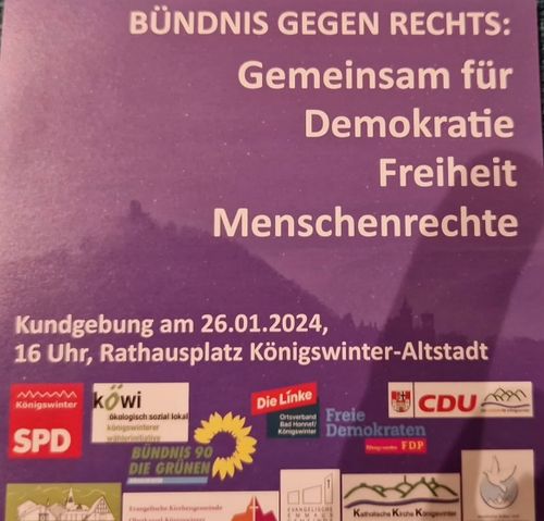 Bündnis gegen Rechts: Gemeinsam für Demokratie, Freiheit, Menschenrechte