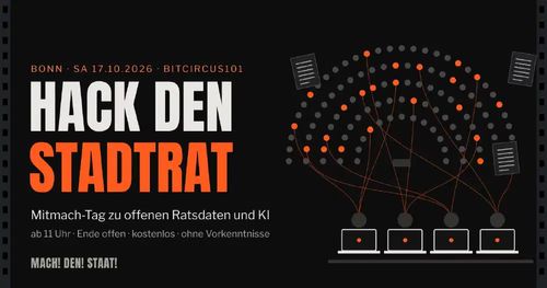 Hack den Stadtrat: Mitmach-Tag zu offenen Ratsdaten und KI