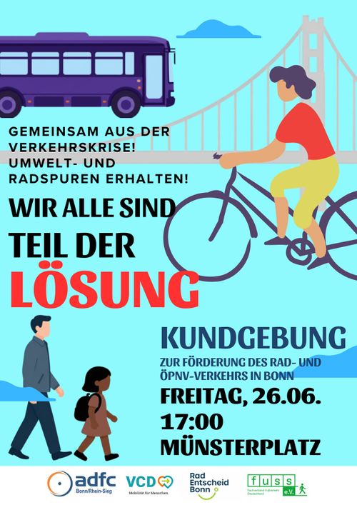 Demo zur Stärkung des Radverkehrs
