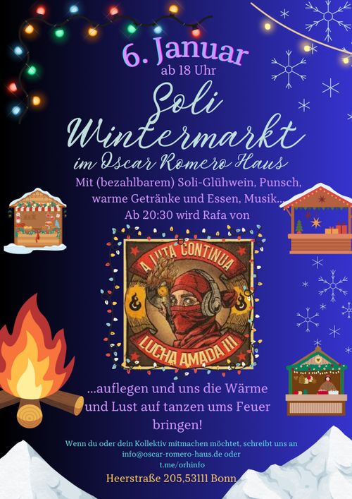 Solidarischer Wintermarkt im Oscar Romero Haus 