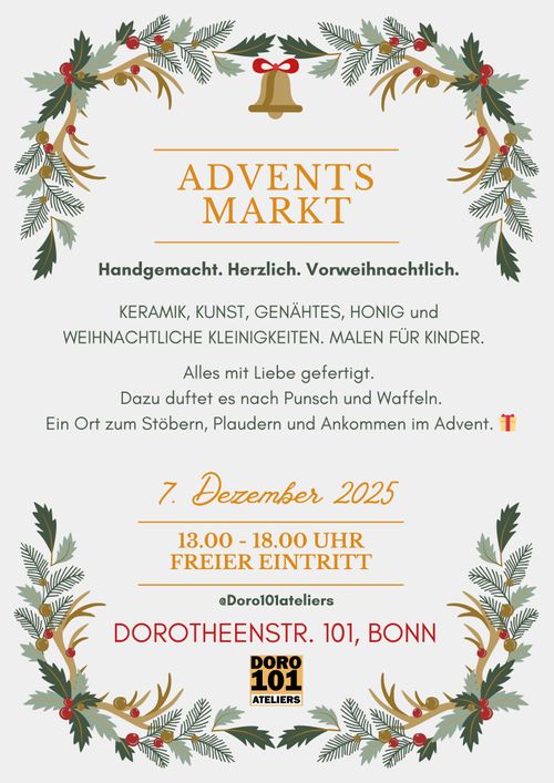 Adventsmarkt in den Doro101 Ateliers! 