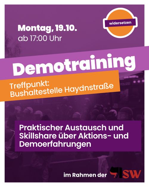 Demotraining widersetzen