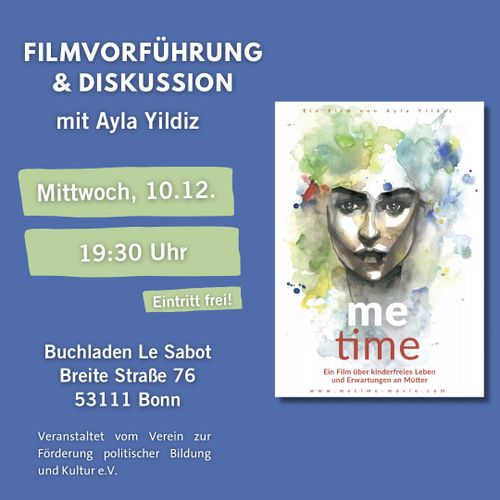 Filmvorführung „Me Time“ mit Ayla Yildiz