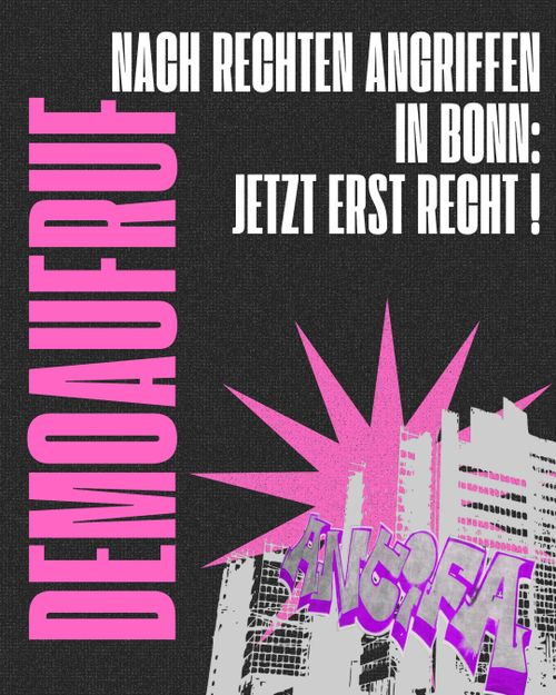 Demoaufruf nach rechten Angriffen in Bonn