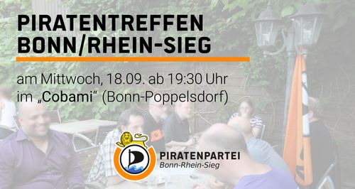 Piratentreff der Piratenpartei Bonn-Rhein-Sieg