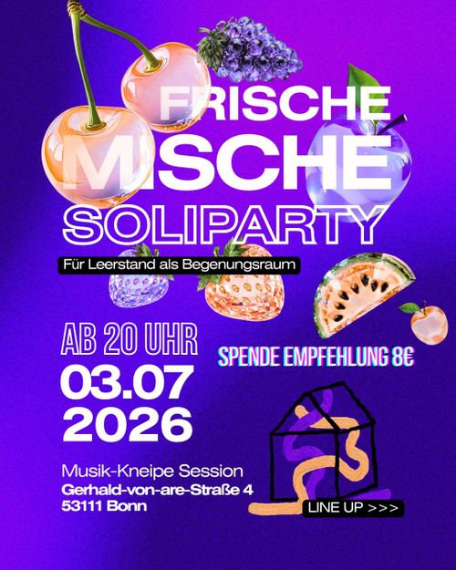 Frische Mische 6.0 - Soli-Party für den Begegnungsraum