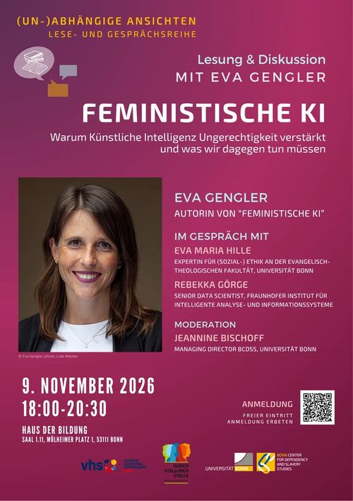 Feministische KI Vortrag und Gespräch mit Autorin Eva Gengler