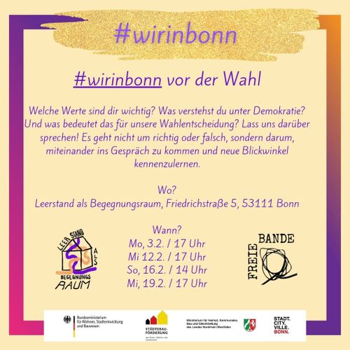 #wirinbonn vor der Wahl