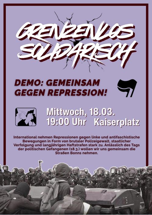 Demo: Grenzenlos Solidarisch – gemeinsam gegen Repression!