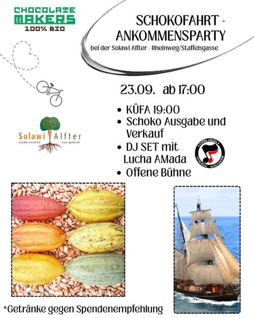 Schokofahrt Ankommensparty 