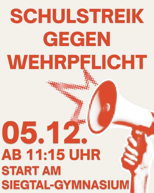 Schulstreik gegen die Wehrpflicht