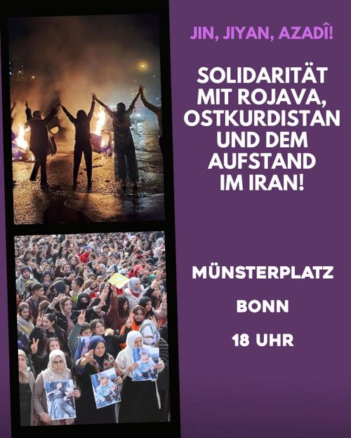 Solidarität mit Aleppo/Rojava und dem Aufstand in Iran